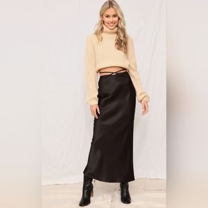Satin Maxi Skirt